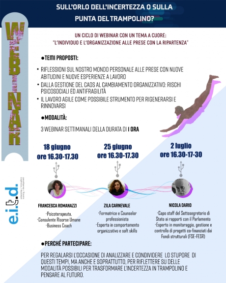 webinar: L'individuo e l'organizzazione alle prese con la ripartenza